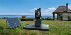 un simple panneau solaire suffit à alimenter la machine