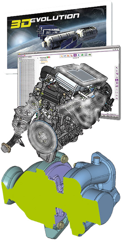 Ce logiciel de conversion et de simplification de données CAO 3D intègre de nouvelles fonctionnalités de filtrage pour la simplification ciblée et pointue des corps complexes dans les grands assemblages. Source : CoreTechnologie