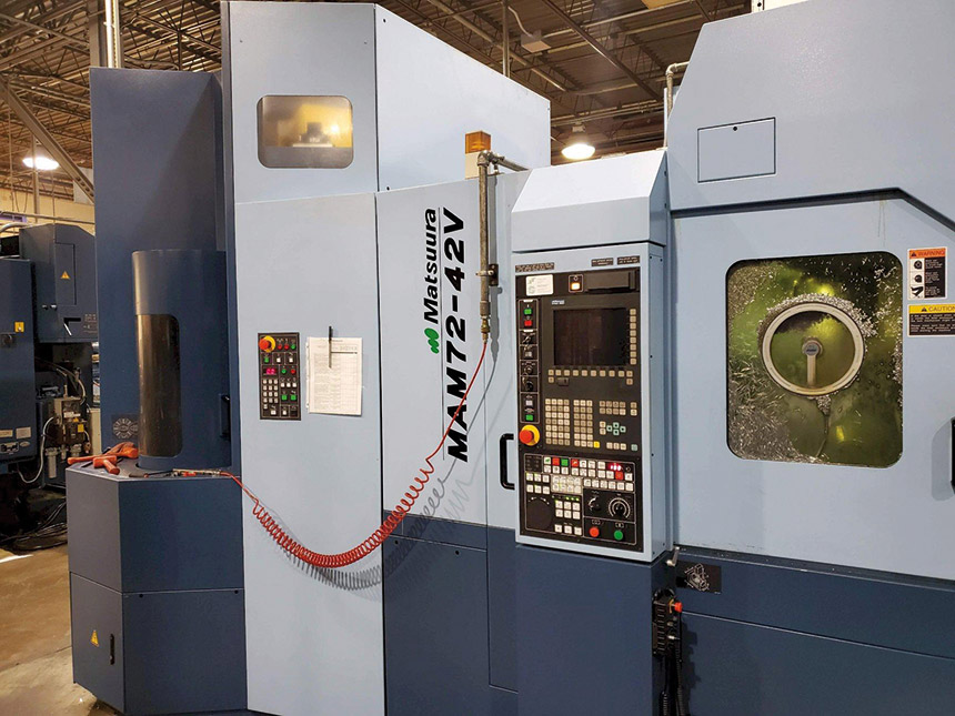 Ce centre d’usinage vertical 5 axes est compatible avec les systèmes IoT (Internet des Objets). Source : MS