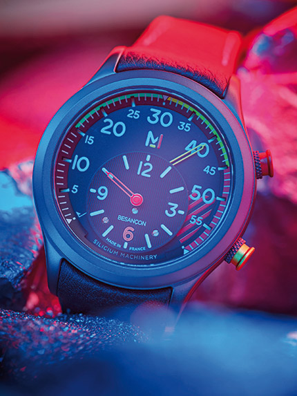 Fruit de 20 années de recherche et développement, cette montre ouvre de nouvelles possibilités pour les nanotechnologies et l’horlogerie. Source : Silmach