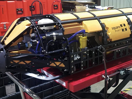 Ces robots submersibles inspectent les réservoirs en service, éliminant ainsi les arrêts coûteux et réduisant les interruptions d'exploitation. Source : Square Robot